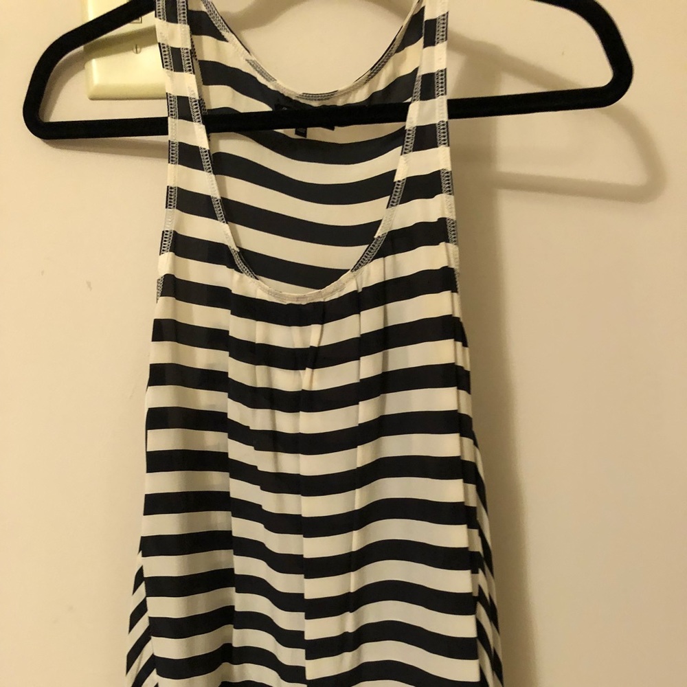 Broadway and Broome Navy & White Blouse